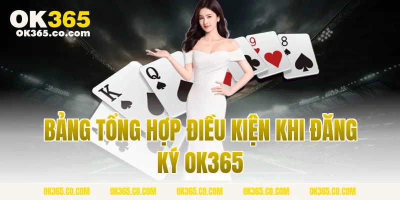 Bảng Tổng Hợp Điều Kiện Khi Đăng Ký OK365